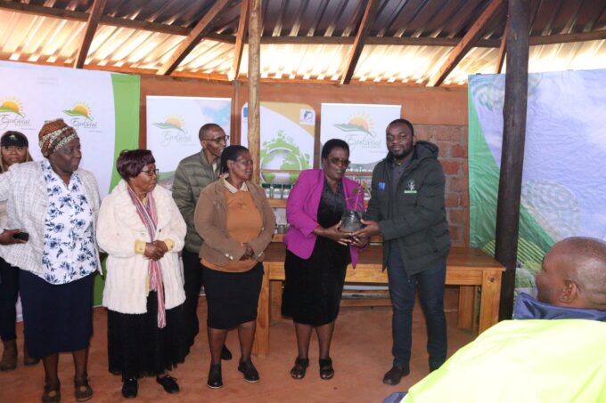 Attendees receive indigenous plants and vegetable seedlings to take home and plant as part of Ezulwini Municipality's World Environment Day commemoration at the PELUM Centre for Agroecology. (Photo: Ezulwini Municipality)