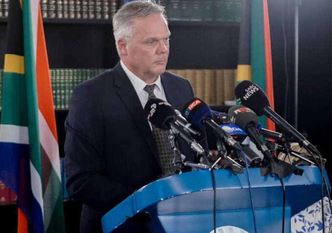 South Africa's Minister of Forestry, Fisheries and the Environment Willie Aucamp