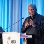Ghanaian President John Dramani Mahama addresses delegates during the launch of the Accra Reset High Level Panel Report, A Sovereign Future for Health, on the sidelines of the 81st United Nations General Assembly in New York. Photo: Presidency of Ghana