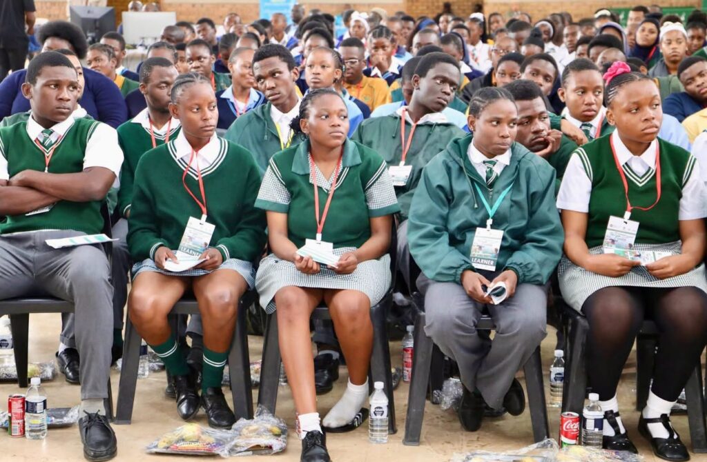 Young learners attend the Tourism Careers Expo at Schoemansdal Community Hall in Mpumalanga as tourism industry leaders share career opportunities and pathways in the sector. Photo: Oupa Pilane/X