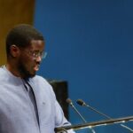 Senegal's President Bassirou Diomaye Faye speaks during a high-level meeting of the United Nations General Assembly on the thirtieth anniversary of the Fourth World Conference on Women at U.N. headquarters in New York City, U.S., September 22, 2025. REUTERS/Mike Segar/ File Photo