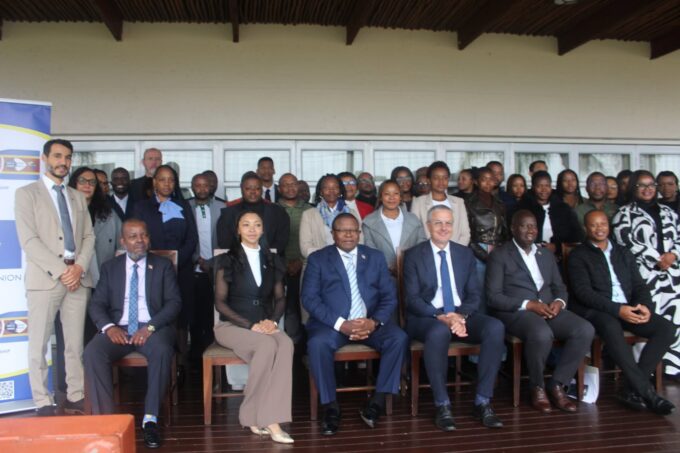 Officials at the launch of new EU-backed trade and investment intelligence tools in Mbabane, as Eswatini and the European Union mark 50 years of partnership. MBABANE, September 18, 2026.