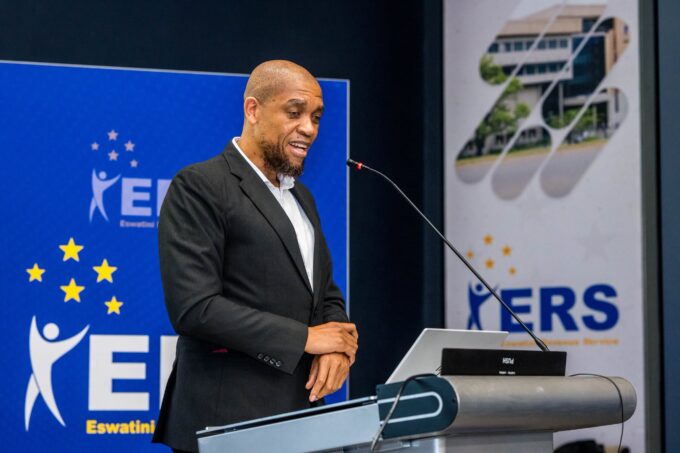 ERS Commissioner General Brightwell Nkambule addresses participants during the launch of the 2026 Annual Income Tax Return Filing Season in Ezulwini. Photo: Eswatini Revenue Service