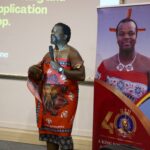 Babukisi Foundation Executive Director Thobejane Magagula engages participants during the Proposal Writing and Application Workshop held at King Sobhuza II Park in Lobamba. Photo supplied.