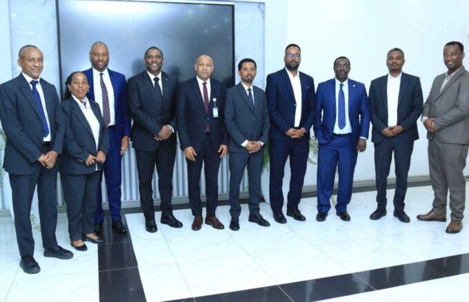 Dr. Ngobani Johnstone Makhubu, Chairperson of the ATAF Council, poses for a group photo with stakeholders during discussions on Ethiopia’s proposed accession to the African Tax Administration Forum (ATAF) in Addis Ababa.