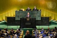 UN Secretary General António Guterres addresses the 81st UN General Assembly in New York. Photo: X/UN Spokesperson.