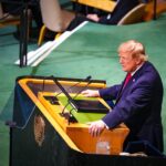 US President Donald Trump addresses world leaders and delegates during the 81st Session of the United Nations General Assembly.