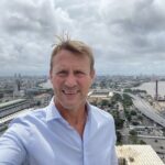 British High Commissioner to Nigeria Pete Vowles in Lagos, with the Marina waterfront in the background. Photo: X/@PeteVowles