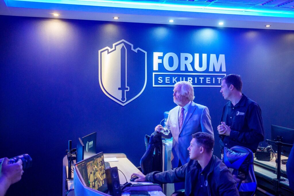 US Ambassador Leo Brent Bozell III views AfriForum’s community safety operations from its security control room in Centurion. Photo: X/@USAmbRSA