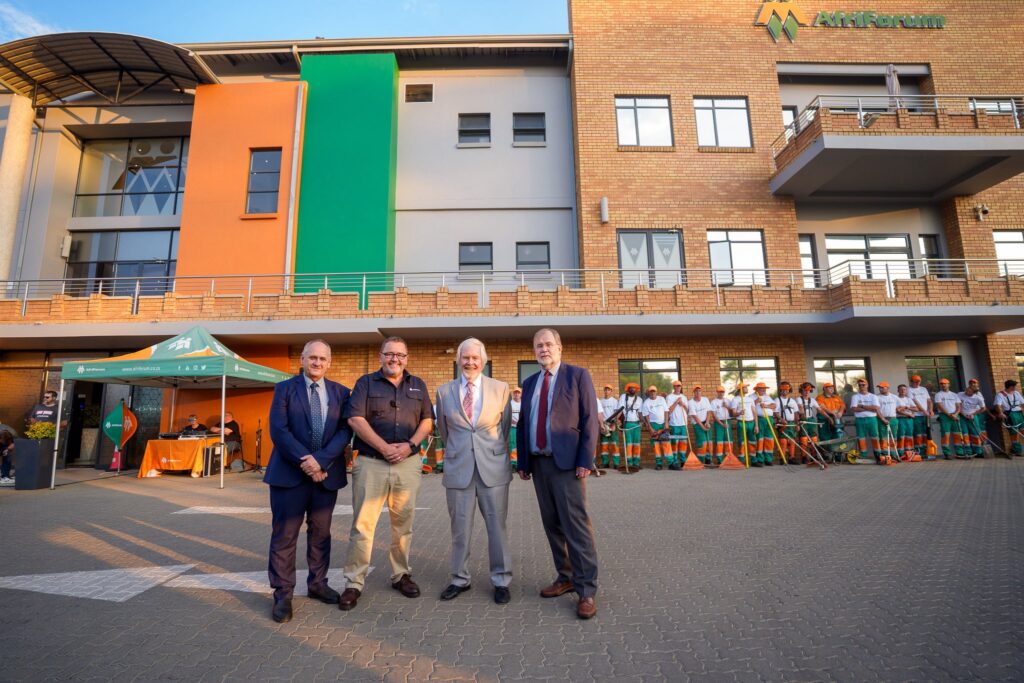 Bozell with AfriForum leaders during his visit to the organisation’s headquarters in Centurion. Photo: X/@USAmbRSA