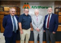 Bozell with AfriForum leaders during his visit to the organisation’s headquarters in Centurion. Photo: X/@USAmbRSA