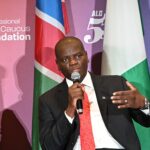 South Africa’s Minister of International Relations and Cooperation Ronald Lamola during the panel discussion. Photo by Ubuntu Radio.