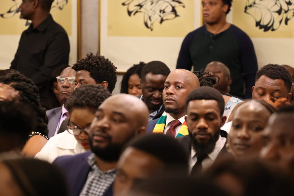 Some of the delegates attend the engagement with President Emmerson Dambudzo Mnangagwa in New York. Photo: X/@edmnangagwa
