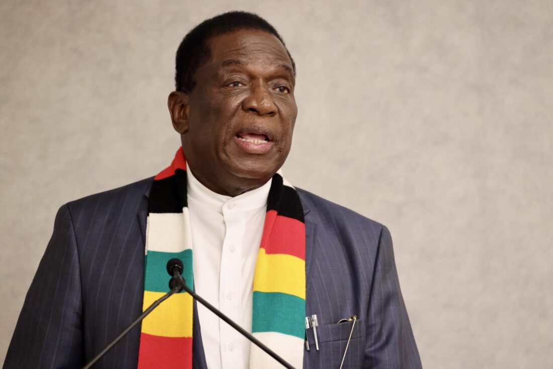 President Emmerson Dambudzo Mnangagwa addresses members of the Zimbabwean diaspora community during his engagement with Zimbabweans in New York. Photo: X/@edmnangagwa