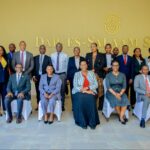 EAC Permanent Secretaries pose for a group photo during their meeting in Dar es Salaam, Tanzania, where they are discussing measures to remove non tariff barriers and facilitate regional trade. Photo by X@jumuiya