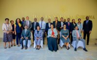 EAC Permanent Secretaries pose for a group photo during their meeting in Dar es Salaam, Tanzania, where they are discussing measures to remove non tariff barriers and facilitate regional trade. Photo by X@jumuiya
