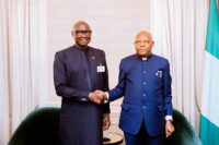 Nigeria’s Vice President Kashim Shettima meets ECOWAS Commission President General Birame Diop (rtd) in New York on the margins of the 81st United Nations General Assembly.
