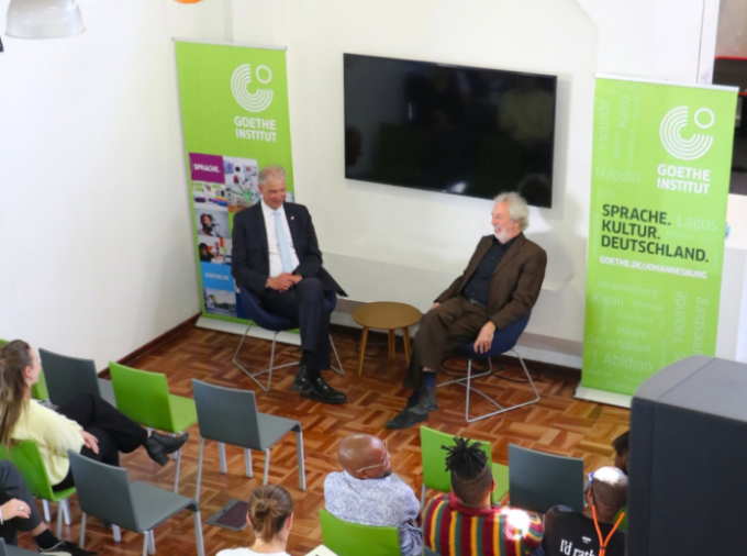 Oliver Rentschler during the session at the Goethe Institut South Africa in Pretoria. Photo: Goethe Institut South Africa
