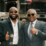 Davido and Aliko Dangote meet during their conversation about the Dangote Petroleum Refinery public share offer. Photo: X/@davido