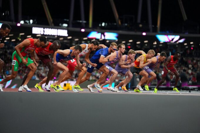 Athletics - 2026 World Athletics Ultimate Championships - National Athletics Centre, Budapest, Hungary - September 13, 2026 General view at the start of the Men's 1500m final REUTERS/Aleksandra Szmigiel/File Photo