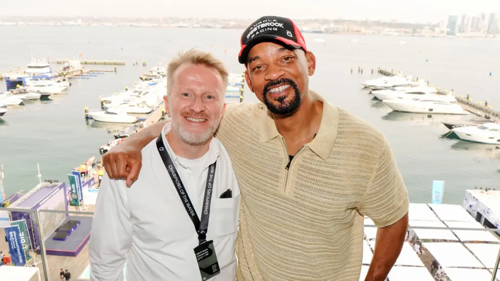 E1 chief executive James Copas (left) says the series is mindful of its carbon footprint. Photo by BBC