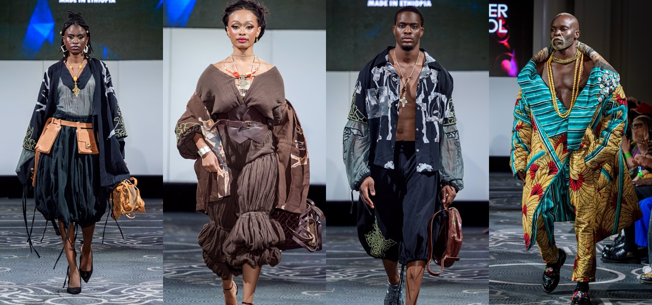 Some of the models showcase African fashion during Africa Fashion Week London (AFWL). Photo: Africa Fashion Week London (AFWL)