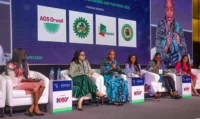 Panelists take part in a discussion during the previous edition of SAIPEC, bringing together industry leaders to examine key issues shaping Africa’s oil and gas sector.