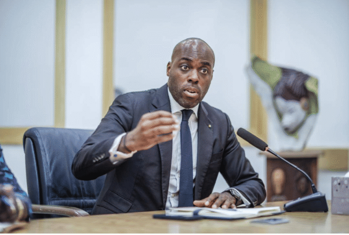 Minister of Digital Economy, Digitalisation and Innovation Mark Alexandre Doumba in Libreville.