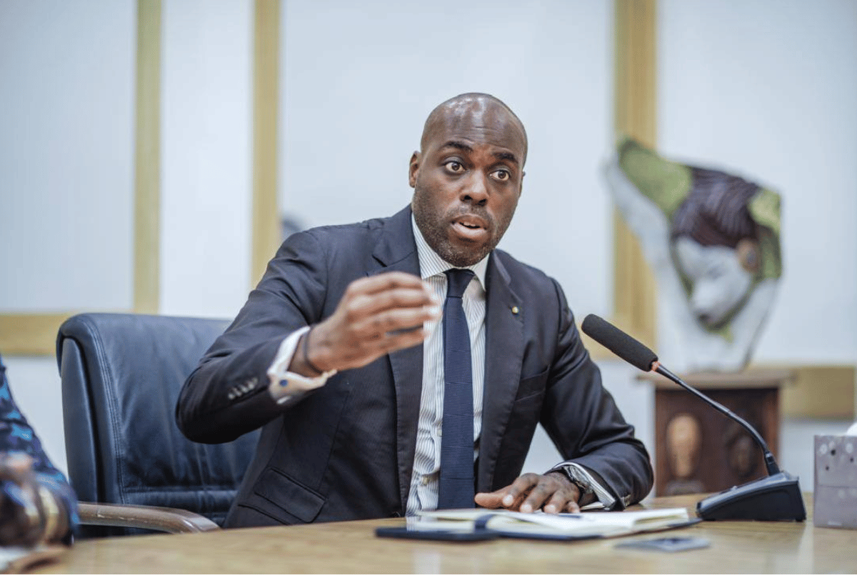 Minister of Digital Economy, Digitalisation and Innovation Mark Alexandre Doumba in Libreville.