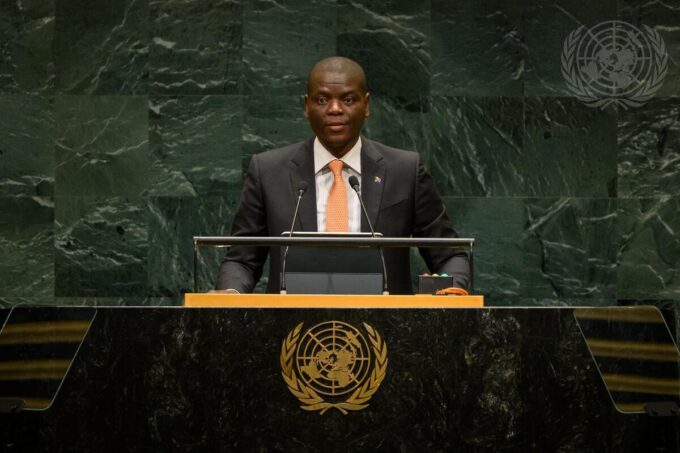 South Africa’s Minister of International Relations and Cooperation, Ronald Lamola, addresses the 81st United Nations General Assembly in New York on 24 September 2026.