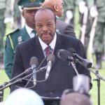 King Mswati III of Eswatini joins King Letsie III and other dignitaries at Lesotho’s 60th Independence Anniversary celebrations at Setsoto Stadium in Maseru.