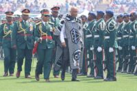 King Letsie III of Lesotho attends the Kingdom’s 60th Independence Anniversary celebrations at Setsoto Stadium in Maseru on Sunday, October 4, 2026.