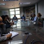 Gavi Senior Country Manager Ms. Jonna meets with WHO Representative Dr Innocent Nuwagira and UNICEF representatives during a debriefing session following a two week mission to assess Lesotho’s immunisation programme and support preparations for the country’s Gavi 6.0 application.