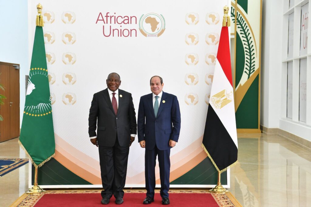 President Cyril Ramaphosa meets Egyptian President Abdel Fattah El Sisi for bilateral talks on strengthening South Africa and Egypt relations and advancing cooperation on shared African development priorities.
