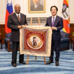 His Majesty King Mswati III shares a moment with Taiwan President Lai Ching-te during a state banquet in Taipei