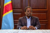 Former DR Congo president Joseph Kabila signs the founding declaration of the Front for the Refoundation of the Nation (FRN), launched in Goma on 12 October 2026.