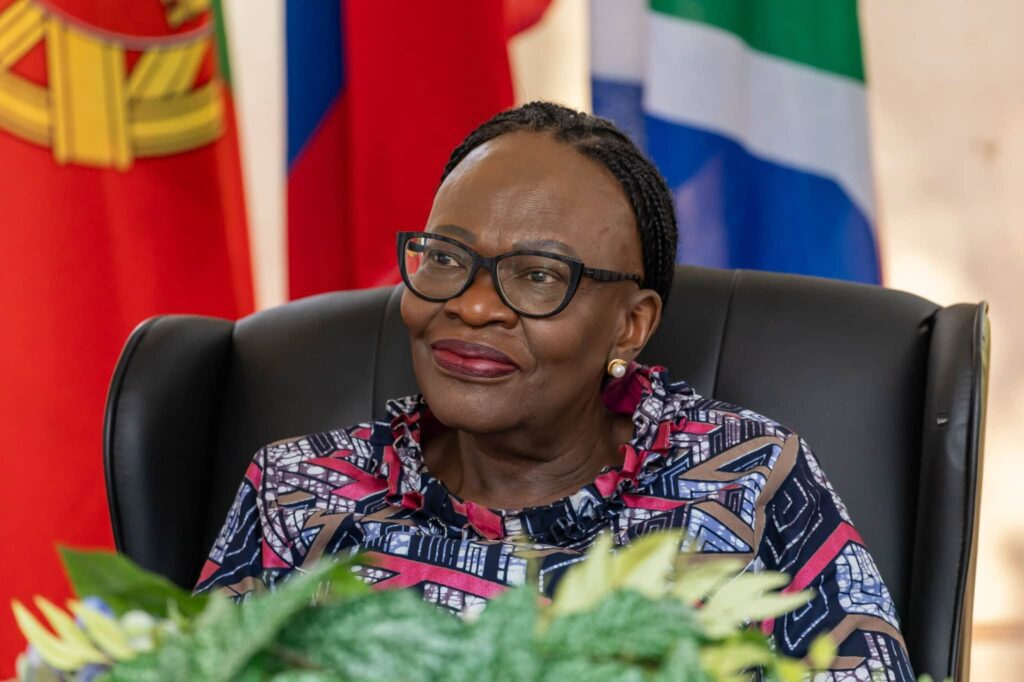 Namibia’s Minister of International Relations and Trade, Selma Ashipala-Musavyi, at the inaugural Diplomatic Fair in Windhoek. Photo: MIRT Namibia.