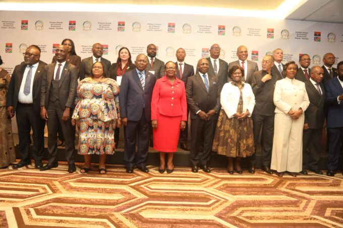Officials from Namibia and Angola during the inaugural Angola Namibia Bi National Commission in Luanda on 18 October 2026.