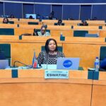 Eswatini’s Minister of Foreign Affairs and International Cooperation, Senator Pholile Shakantu, makes the kingdom’s case for stronger regional cooperation on supply chain disruptions during the 21st Meeting of COMESA Ministers of Foreign Affairs.