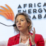 A speaker addresses delegates during a previous edition of the Africa Energy Indaba