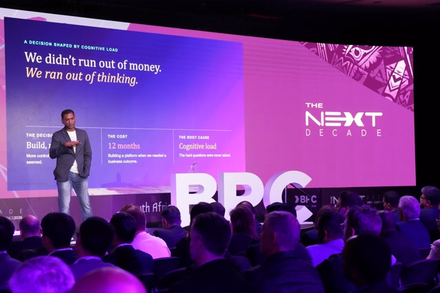 Avin Ruthipaul of Standard Bank speaks at the BPC Client Conference in Cape Town. Photo: Johann Botha