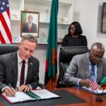 Zambia and the United States sign a US$2.49 billion, five year health cooperation agreement in Lusaka. Photo: X/@usembassyzambia