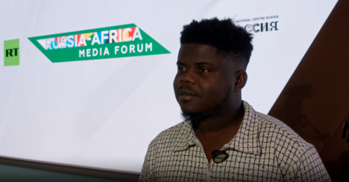 Wode Maya speaks to The African Daily Editor Adekunle Owolabi during an interview on the sidelines of the third Russia Africa Summit in Moscow.