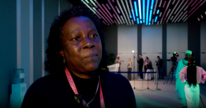 Seychelles News Agency chief editor Betymie Bonnelame with The African Daily editor Adekunle Owolabi on the sidelines of the third Russia-Africa Summit in Moscow. Photo: Supplied