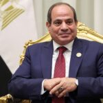 Egyptian President Abdel Fattah el-Sisi looks on during a meeting with U.S. President Donald Trump ahead of a world leaders' summit on ending the Gaza war, amid a U.S.-brokered prisoner-hostage swap and ceasefire deal between Israel and Hamas, in Sharm El-Sheikh, Egypt, October 13, 2025. REUTERS/Evelyn Hockstein/File Photo